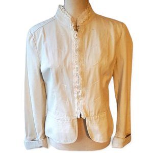Romeo & Juliet Couture White Jean Jacket